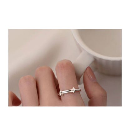 Layered Sterling Silver Ring