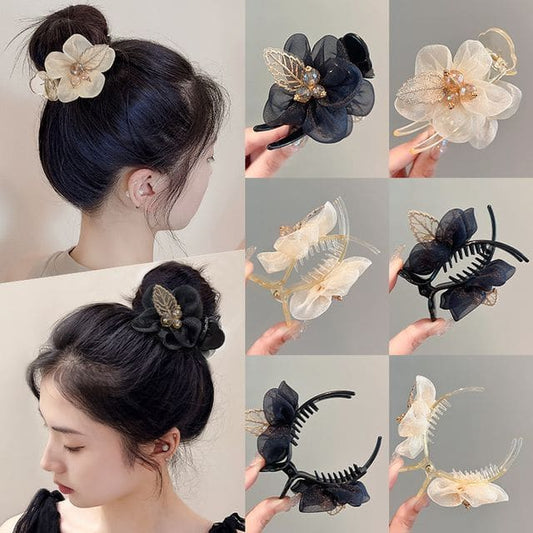 Leaf Mesh Acrylic Hair Clip