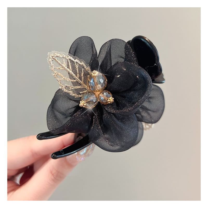 Leaf Mesh Acrylic Hair Clip