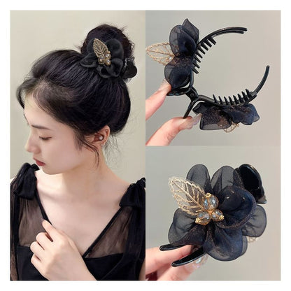 Leaf Mesh Acrylic Hair Clip