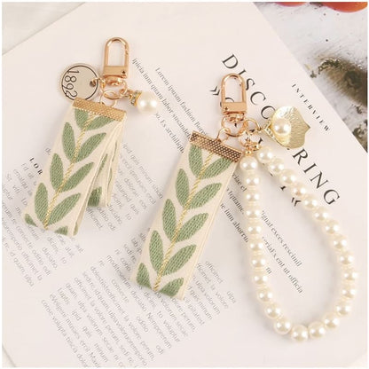 Leaf Print Keychain