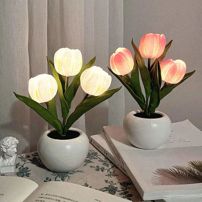 LED Beauty Tulip Table Lamp