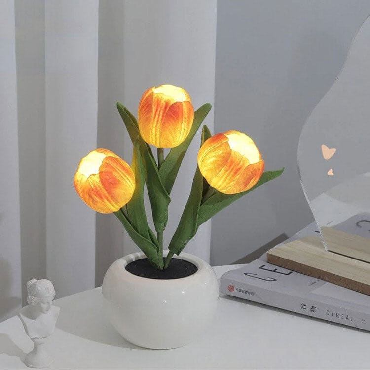 LED Beauty Tulip Table Lamp - Orange