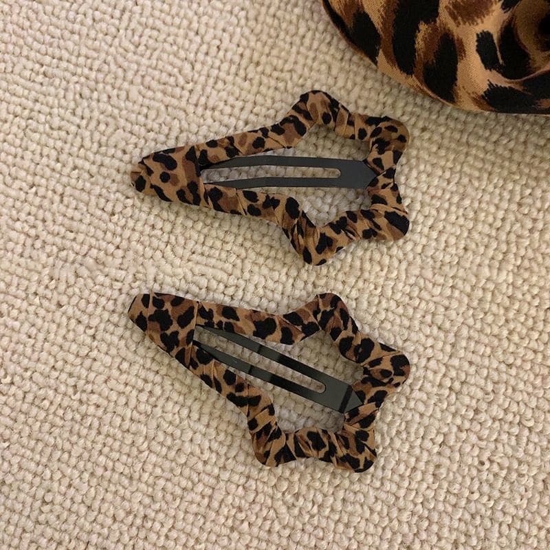 Leopard Print Hair Clip