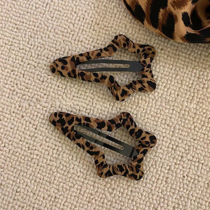 Leopard Print Hair Clip