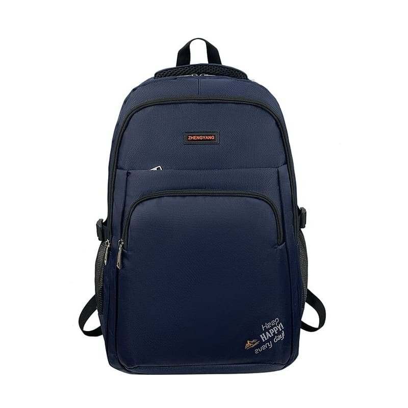 Lettering Applique Nylon Backpack