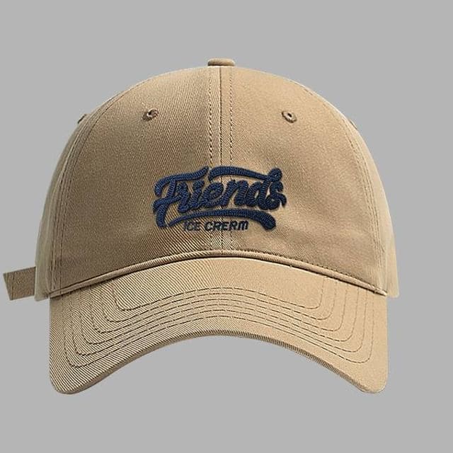 Lettering Cap - 610 - Khaki / One Size