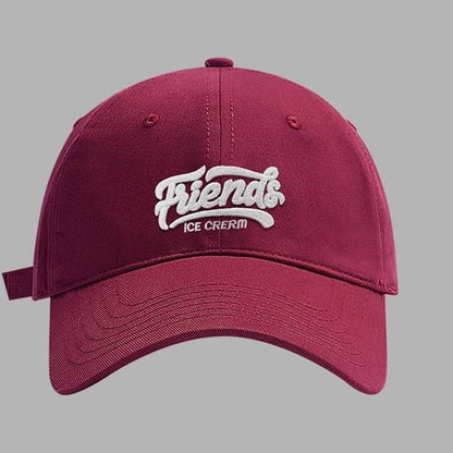 Lettering Cap - 610 - Red / One Size