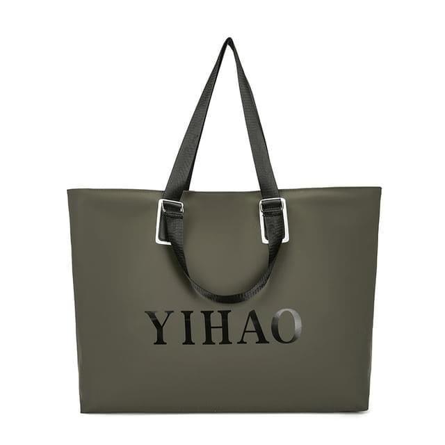 Lettering Carryall Bag - Green / One Size