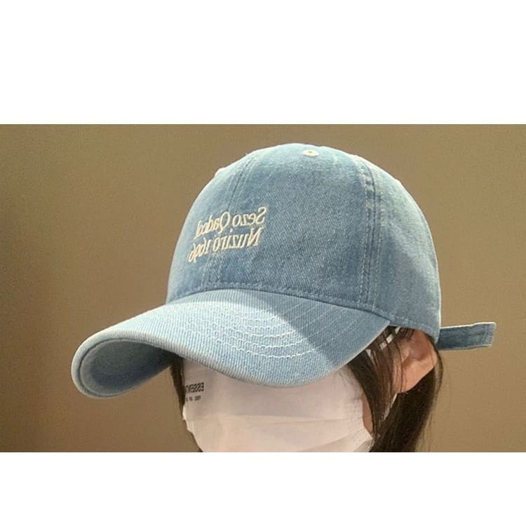 Lettering Denim Cap