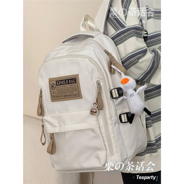 Lettering Label Applique Laptop Backpack / Charm / Set