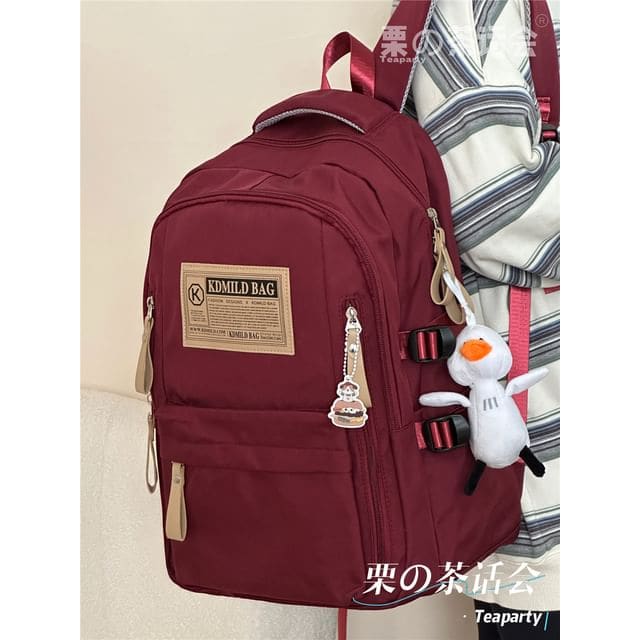 Lettering Label Applique Laptop Backpack / Charm / Set