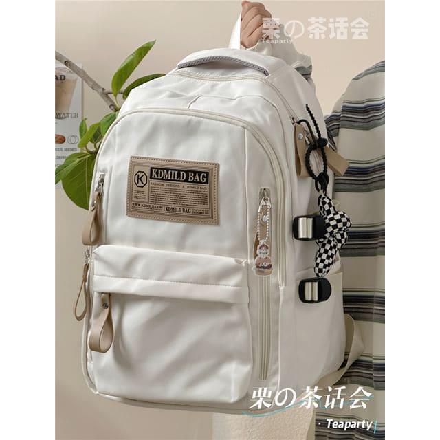 Lettering Label Applique Laptop Backpack / Charm / Set