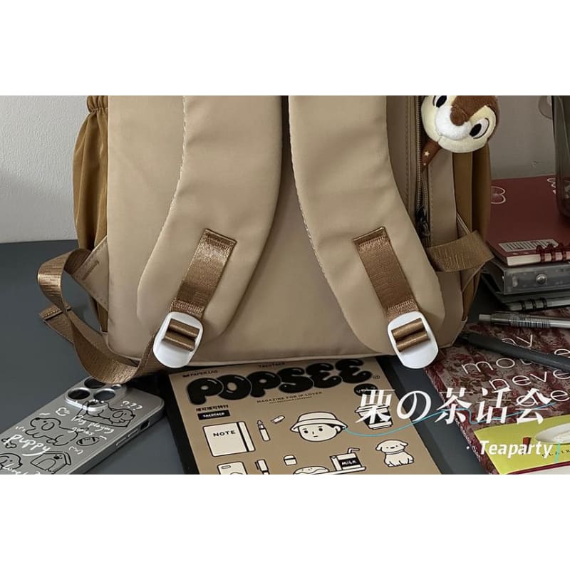 Lettering Laptop Backpack / Charm / Set