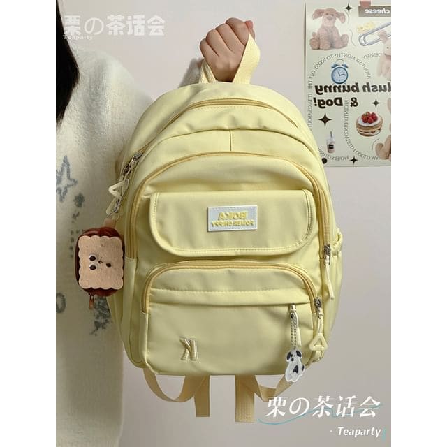 Lettering Logo Backpack / Charm / Set - With Biscuit Charm