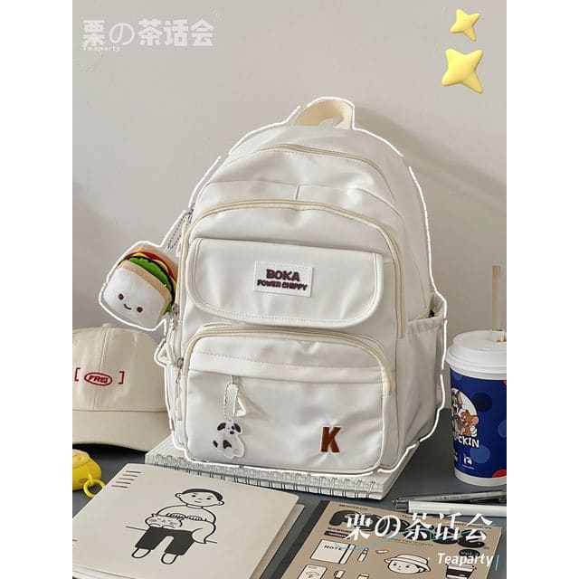 Lettering Logo Backpack / Charm / Set - With Sandwich Charm