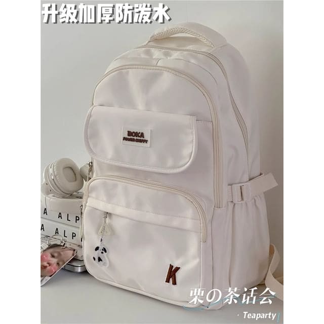 Lettering Logo Backpack / Charm / Set - Without Bag Charm