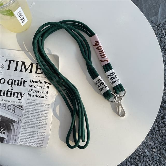 Lettering Phone Lanyard with Lanyard Pad - With Lanyard Pad