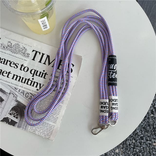 Lettering Phone Lanyard with Lanyard Pad - With Lanyard Pad