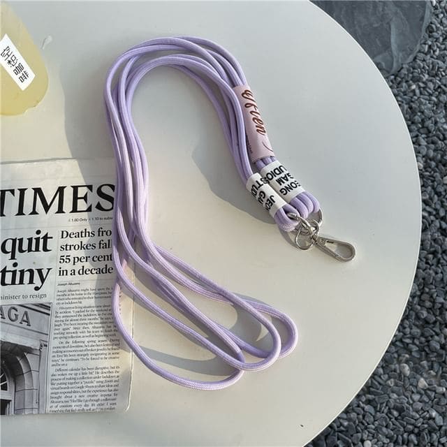 Lettering Phone Lanyard with Lanyard Pad - With Lanyard Pad