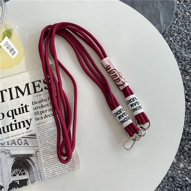 Lettering Phone Lanyard with Lanyard Pad - With Lanyard Pad