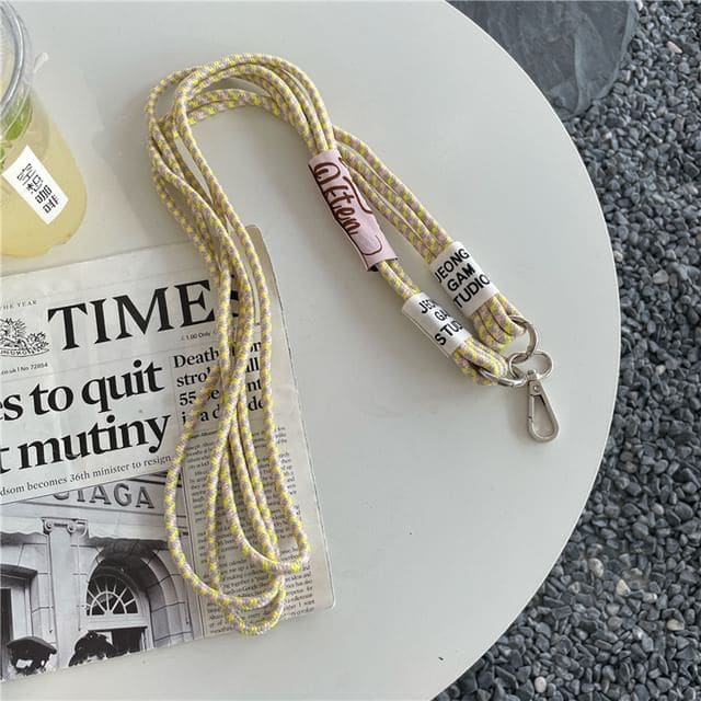 Lettering Phone Lanyard with Lanyard Pad - With Lanyard Pad