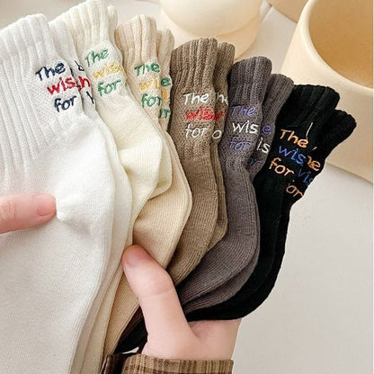 Lettering Socks Set