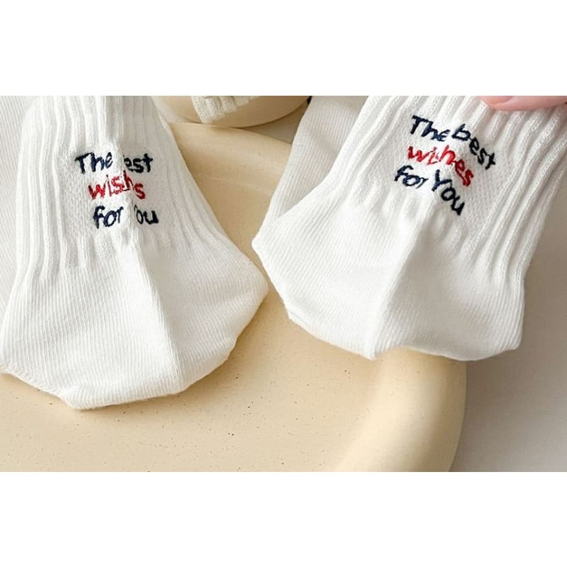 Lettering Socks Set