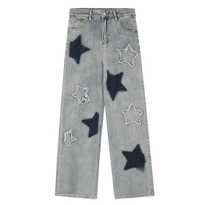 Light Blue Star Jeans - Jeans