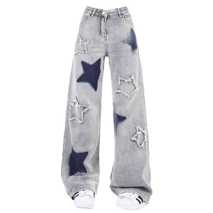 Light Blue Star Jeans - S / Blue - Jeans