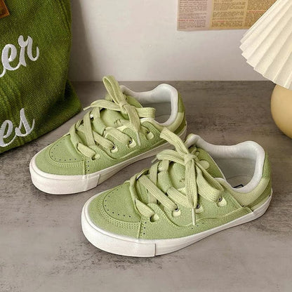 Light Green Skater Sneakers - Sneakers