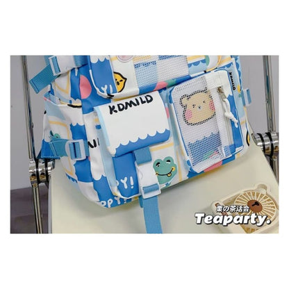 Lightweight Cartoon Print Backpack