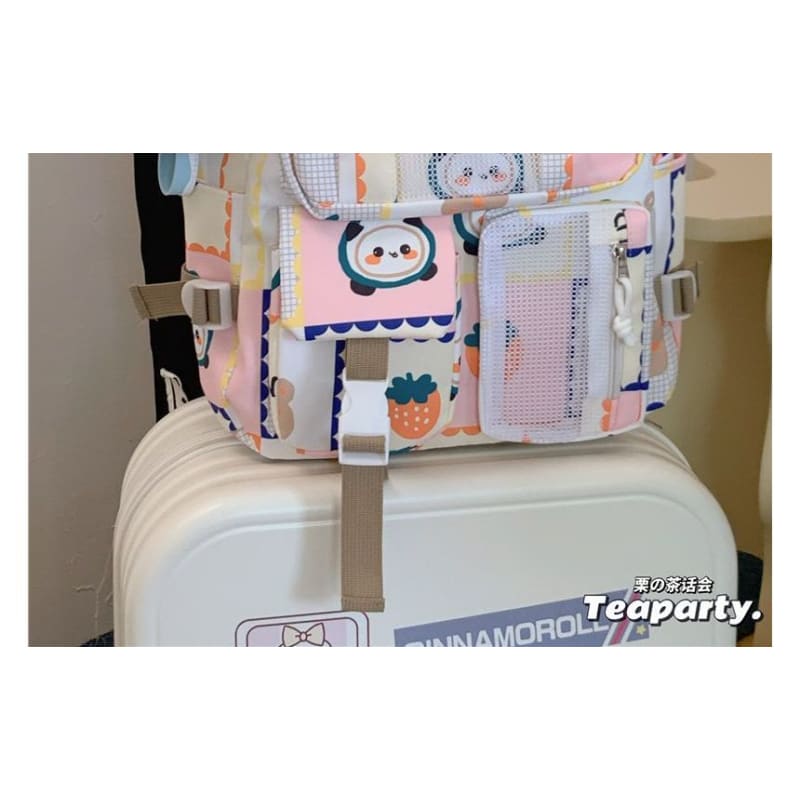 Lightweight Cartoon Print Backpack