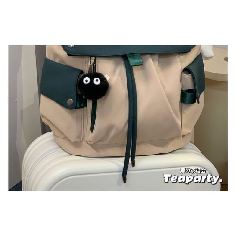 Lightweight Two Tone Flap Backpack