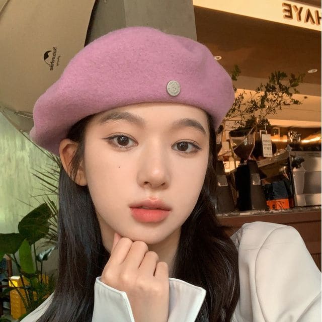 Logo Beret - Rose Pink / M