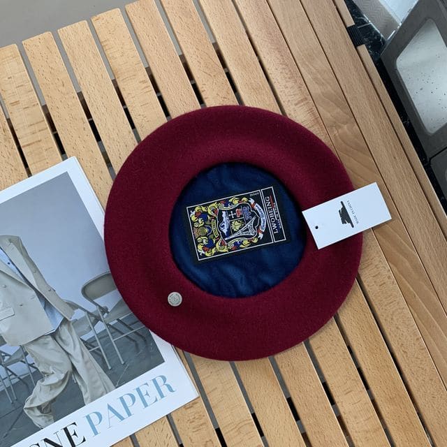 Logo Beret - Wine Red / M