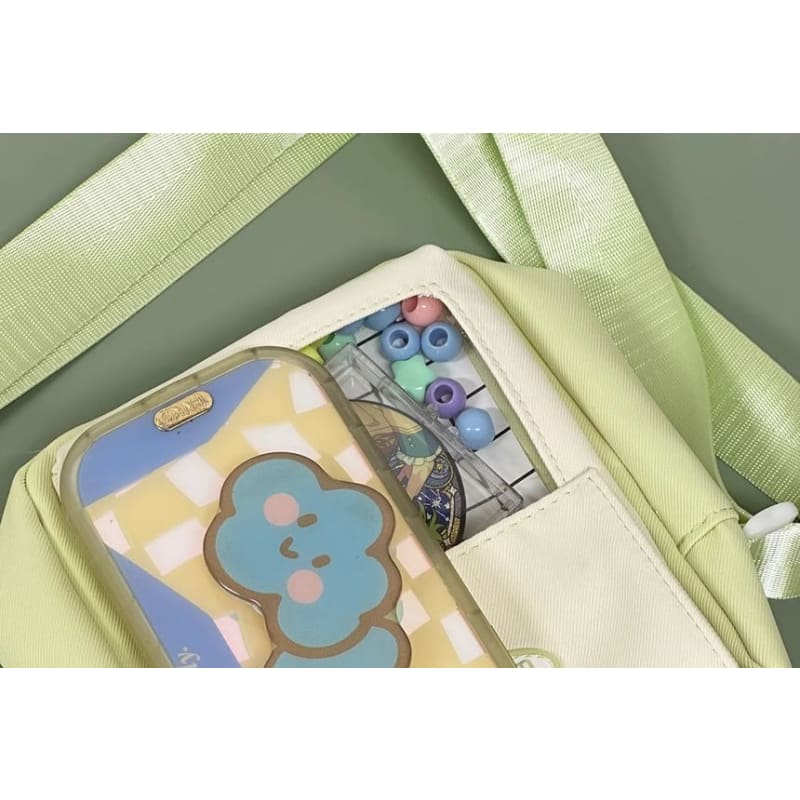 Logo PVC Panel Crossbody Bag / Bag Charm / Set