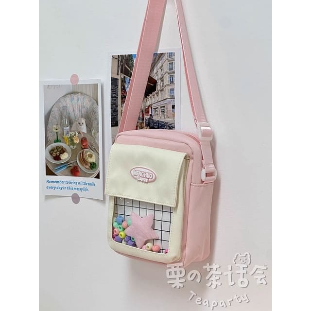 Logo PVC Panel Crossbody Bag / Bag Charm / Set - Without