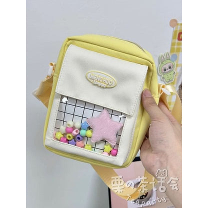 Logo PVC Panel Crossbody Bag / Bag Charm / Set - Without