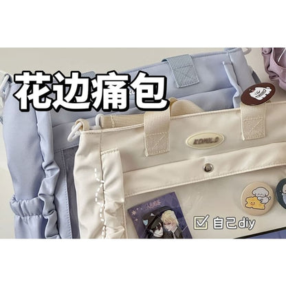 Logo PVC Panel Tote Bag / Bag Charm / Set