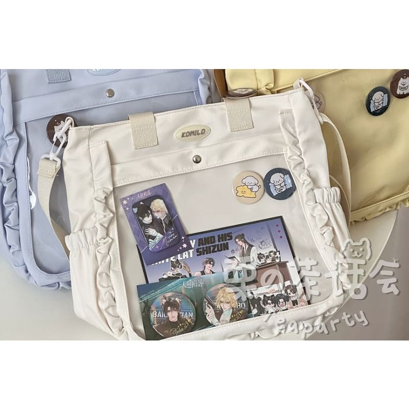 Logo PVC Panel Tote Bag / Bag Charm / Set