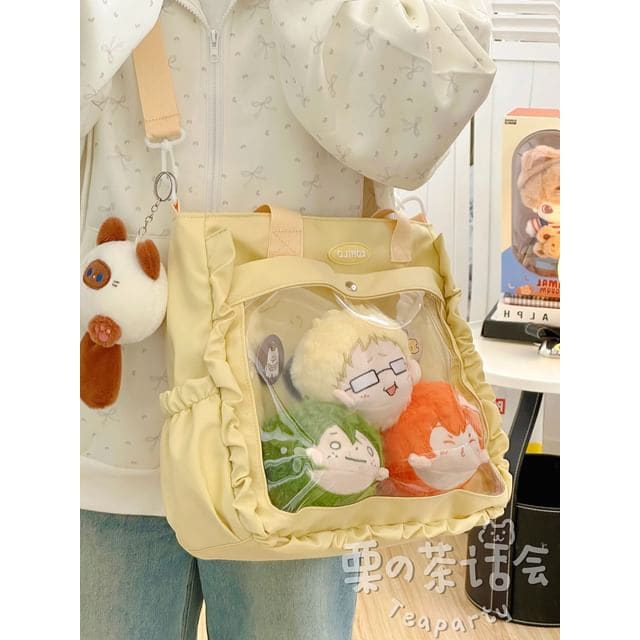 Logo PVC Panel Tote Bag / Bag Charm / Set - With Raccoon