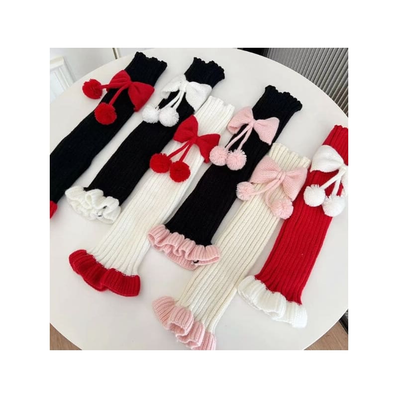 Lolita Bow Leg Warmers - leg warmers