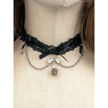 Lolita Bowknots Gothic Choker