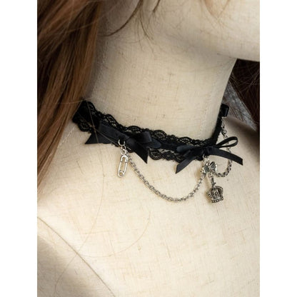 Lolita Bowknots Gothic Choker