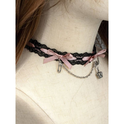 Lolita Bowknots Gothic Choker