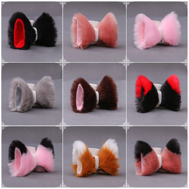 Lolita Fox Ears Hairpin Cosplay Costume Accessory