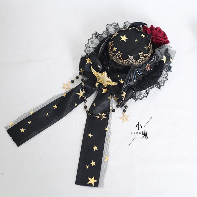 Lolita Halloween Dark Witch Hat Accessories