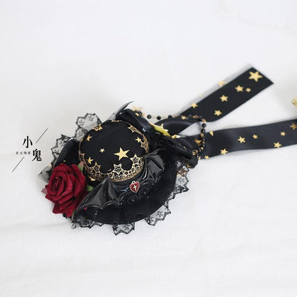 Lolita Halloween Dark Witch Hat Accessories