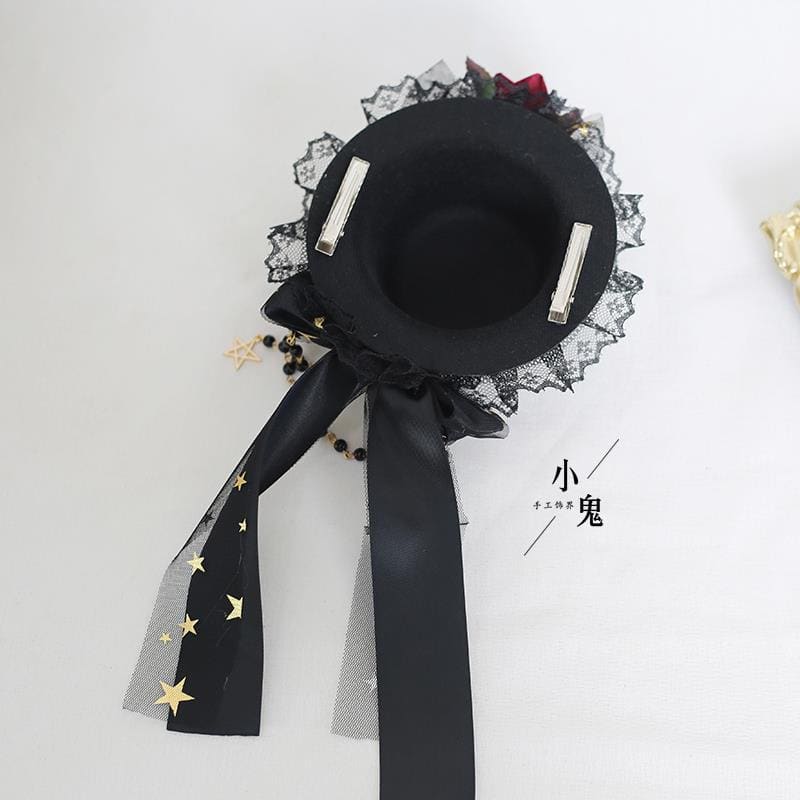 Lolita Halloween Dark Witch Hat Accessories